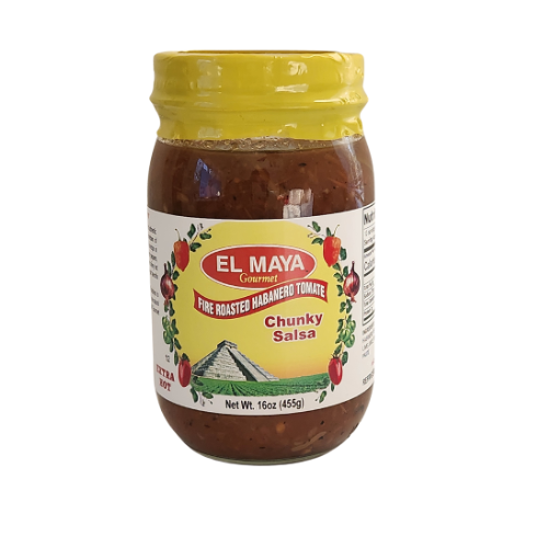 EL MAYA Gourmet- Fire Roasted Habanero Tomate- Chunky Salsa